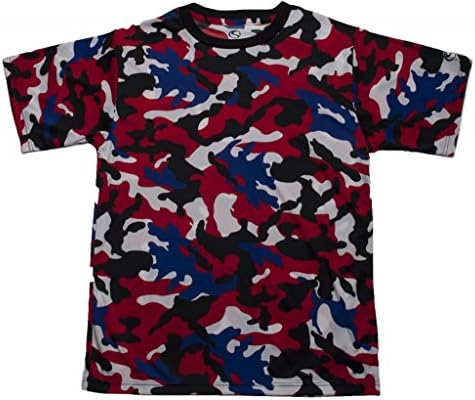 CAMOsport Men's Short Sleeve Tee - Monte Small Red-White-Blue-Black