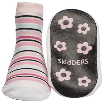 Stripes Skidders Baby Gripper Socks