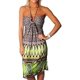 Alki'i Honeycomb Print Casual Evening Party Cocktail Sun Dress