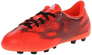 adidas Performance F5 Firm-Ground Soccer Cleat (Little Kid/Big Kid), Solar Red/White/Black, 2 M US Little Kid