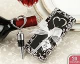 Chrome Heart Bottle Stopper in Personality Box 20 styles colors Set of 4 (Set of 18) - Baby Shower