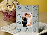Review Cassiani  / 2x3 Silver Frame w Hearts and Rings (Set of 48) - Wedding Favors
