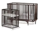 Argington Organic Bam Crib/Bassinet Set, Ebony