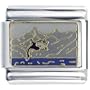 Orca Whale In Ocean Spring Fashion Jewelry Italian Charm