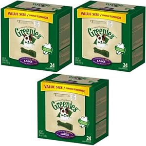 Greenies 72 Count 108-Ounce Dental Chews, Large Greenies 72 Count 108-Ounce Dental Chews, Large