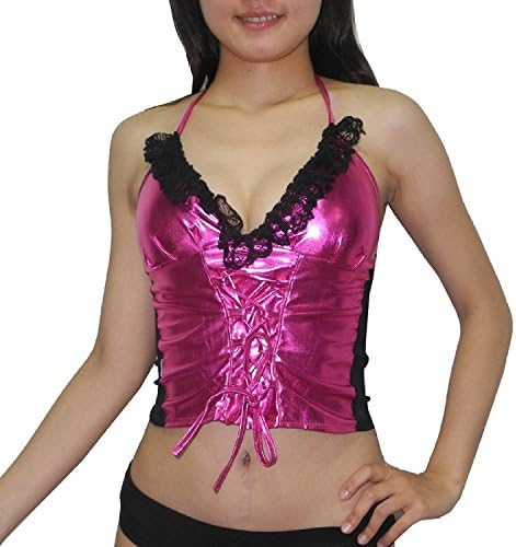 Mpinky Thai Exotic Womens Sexy Lingerie Costume Halter Top S-M Rose