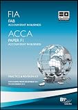FIA & ACCA, for exams from December 2011 to December 2012. Paper F1, Accountant in business