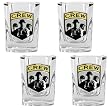 Columbus Crew Soccer 4pc Square Shot Glass Set - Primary Team Logo MAJOR-LEAGUE-SOCCER Soccer