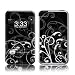 Electronics : B&W Fleur Design iPod touch Protector Skin Decal Sticker
