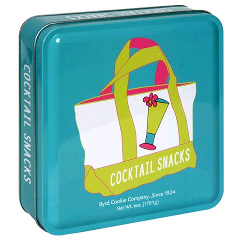 Byrd Cookie Company, Cocktail Mix - Beach Bag, 6-Ounce Tin (Pack of 3) by Byrd Cookie Company