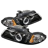 Spyder Auto Dodge Caravan/Grand Caravan/Chrysler Town & Country/Chrysler Voyager Black Halogen LED Projector Headlight