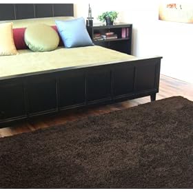 Anji Mountain Bamboo Shag Rug 3' x 5' - Coffee Bean by Anji Moutain
