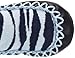 Mocc Ons Baby Toddler Slipper Socks 18-24m Blue Zebra Stripes