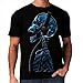Wellcoda | Skeleton DJ Headphone Mens NEW Music Bone Black T-shirt S-5XL