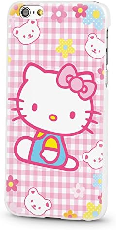 iPhone 6 (4.7 inch) Hello Kitty Slim Fit Hard Case Cover (Pink Plaid)
