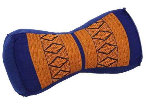 Thaikissen Nackenkissen 30x15x10 blau Kissen 
