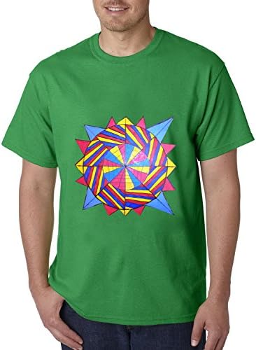 IMAXcoup Triangles Watercolors Look No Shrinkage Beast Modern Short Sleeve Mens T-shirt Size XS