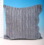 Review SGP  / Fiilled Cushion 43cm X 43cm - Blue Chenille Stripe 4 PER PACK (84F6006)