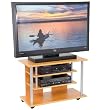 Wood TV Cart with Hanging Storage Shelves [NAN-TV-2046-GG]