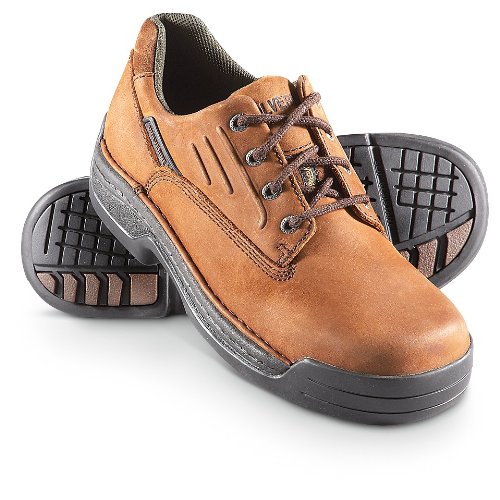 Men's Wolverine DuraShocks Steel Toe Oxfords Brown