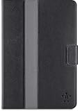 Belkin iPad Mini Gestreifte Schutzhülle mit Standfunktion und Magentverschluss schwarz
