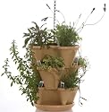 Mini-Garden Stacker- Stackable/Hangable All Season Planter- Indoor/Outdoor Stacking Flower Pot- Great Gardening Gift Idea For A Gardener - Color: Tuscany