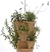 Outdoor Living : Mini-Garden Stacker- Stackable / Hangable Self-Watering All Season Planter (Color: Tuscany)- Indoor / Outdoor Stacking Flower Pot-Flowers, Herbs, Plants, Garden, Indoor Gardening & More. Great Gift.