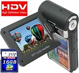 SVP T400-Black 1280x720p True HD Camcorder with 2.4 LCD (SVP 16GB SDHC Memory Card Included)