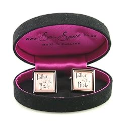 Father of the Bride Wedding Toast Cufflinks Cuff Links