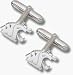 Washington State Cougars 9/16" "WSU Cougar Head" Sterling Silver Cuff Links - 1 Pair