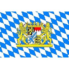 Yantec Fahne Bayern mit L�wen und Wappen 90*150 cm