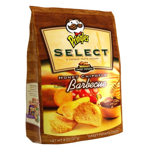 Pringles Select Sweet Potato Crisps, Honey Chipotle Barbecue, 8-Ounce Packages (Pack of 8) by Honey