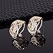 Moochi 18K Gold Plated Crystal Embedded Hollow Chain Necklace Earrings Ring Bracelet Jewelry Set