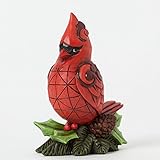 Jim Shore for Enesco Heartwood Creek Mini Christmas Cardinal Figurine, 3.75-Inch