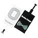 LIPLILY Universal QI Wireless Charging Receiver Patch Modules Bundle, 1 Receiver for IPhone 5/5S/5C/6S/6Plus/6SPlus and 1 Receiver for Android Mobile, Micro USB Interface Port