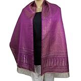 IMAGE OF Wrap Scarf Dresses in India Fabric Brocade Silk ,Clothes From India