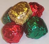 Scott's Cakes Chocolate Raspberry Fudge Balls in a Holly Can