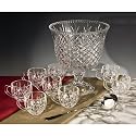 CRYSTAL GIFTWARE 10PC FTD PUNCH SET