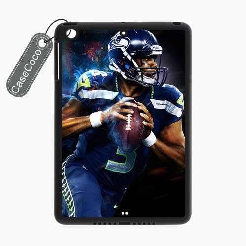 CASECOCO(TM) NFL Super Bowl Seattle Seahawks iPad mini Case- Protective Hard Back / Black Rubber Sides Case for iPad mini (2nd,?3rd?Gen)