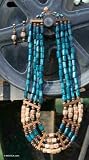 Bamboo and wood jewelry set, 'Green Amazon Chic' 1.6 W 16.9 L