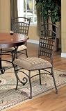 Antique Brown Dinette Side Chairs By Coaster Furniture