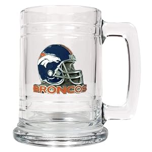 Denver Broncos - NFL 15oz Glass Tankard (Helmet Logo) by 