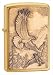 Original Zippo Windproof Lighter | Where Eagles Dare Emblem/Brushed Brass | Lifetime Warranty