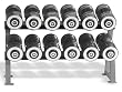 Hampton Fitness 105 - 130 lbs Eclipse Dumbbell Club Pack