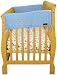 Trend Lab Cribwrap Wide Rail Cover for Crib Sides, Blue Star Velour