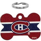 NHL Montreal Canadiens Bone Engravable Pet ID Tag