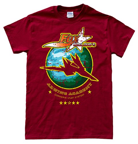 Stooble Men's Arwing Academy Cardinal T-Shirt, Size XL