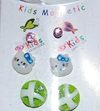 Childrens Jewelry 6pc Set Kitty, Magnetic Earrings, Girls Earrings
