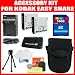 16GB Deluxe Accessory Kit For Kodak EasyShare M522 M532 M552 M583 M580 M575 M550 M530 Mini M200 Touch M577 M750 M565 M215 M5370 M5350 Digital Camera Includes Generic KLIC-7006 Extended Replacement Batteries + AC/DC Rapid Charger + 16GB High Speed Memory + Reader + Deluxe Case + Screen Protectors + More