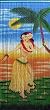 135 Strands Bamboo Door Beads with Hula Dancer